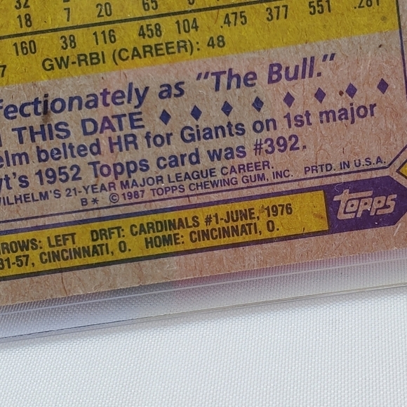 Leon Durham Autographed Signed Baseball Card 1987 Topps #290 - Picture 4 of 7